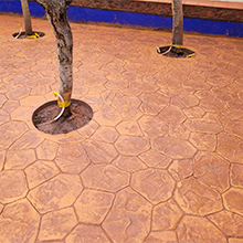 Foto 07 - Patio en pavimento impreso molde piedra ateneas